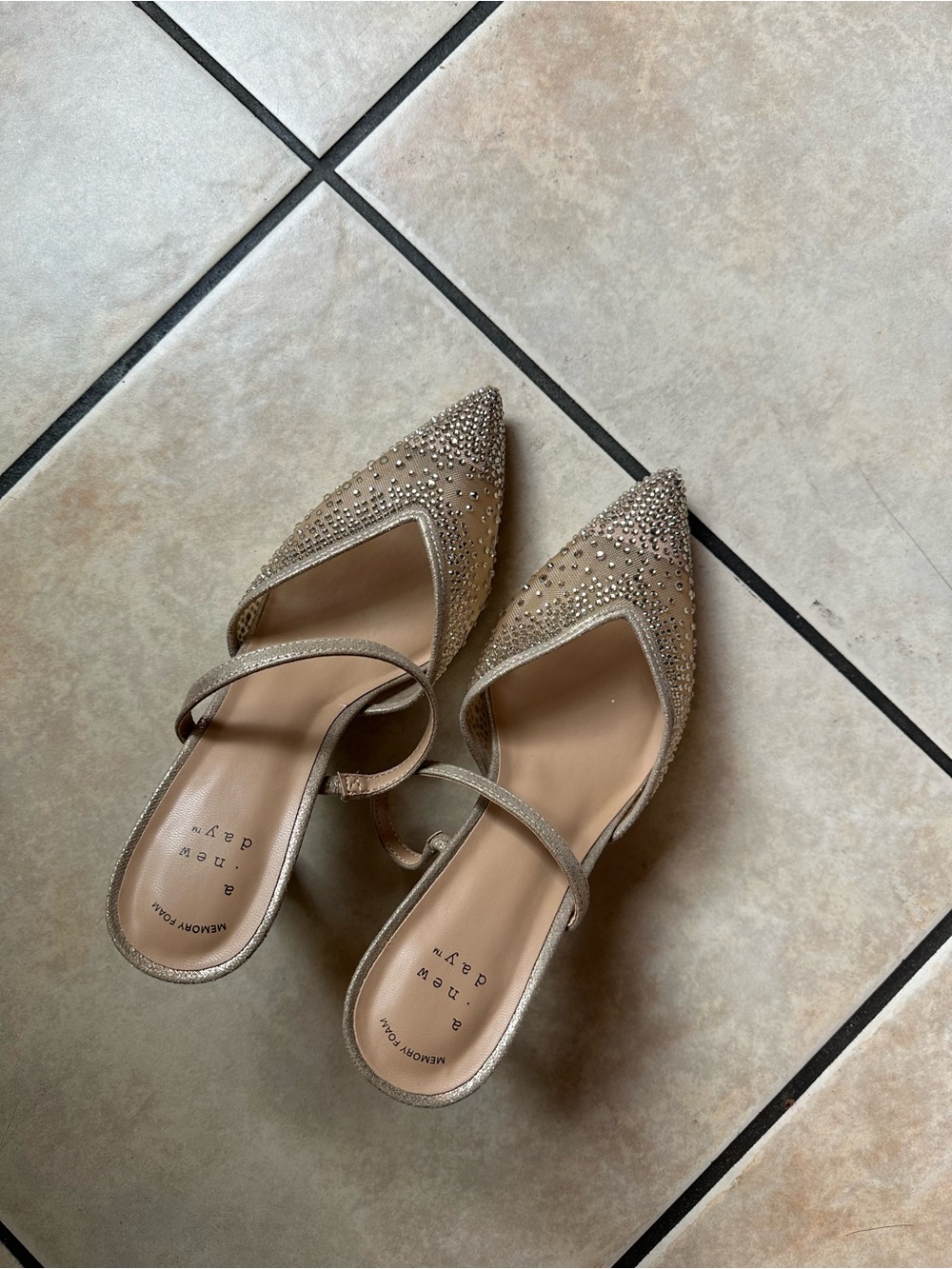 Target-A New Day diamond glitter kitten heel 6W